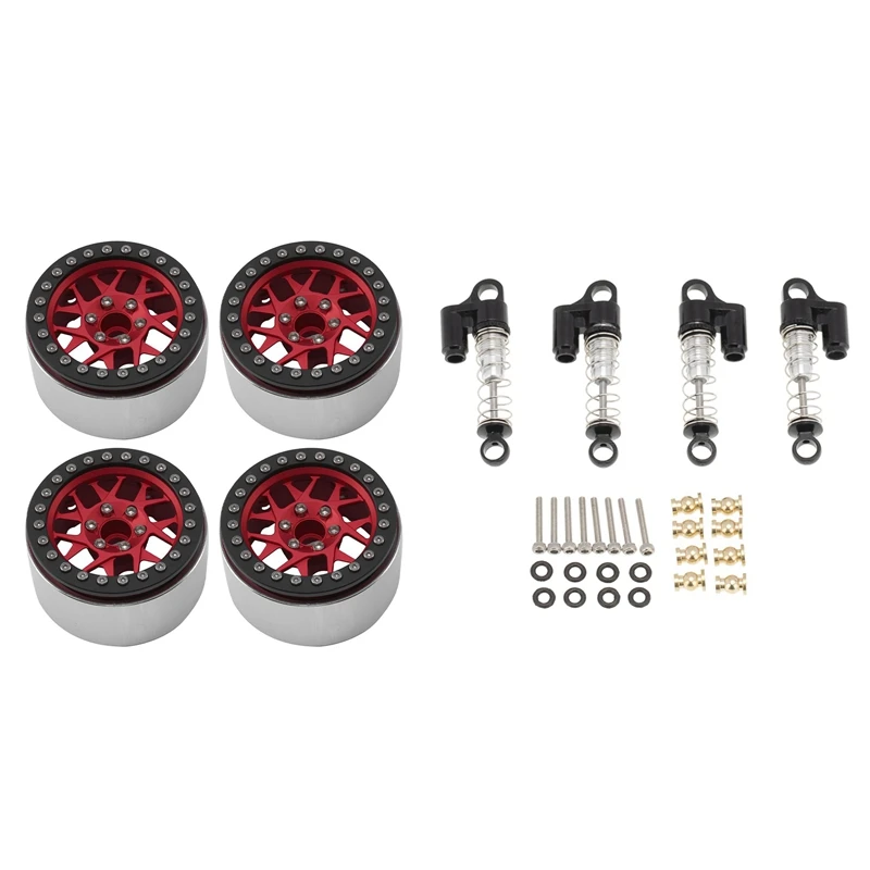 Shock Absorber Damper For Axial SCX24 1/24 RC Car With 4PCS 2.2 Beadlock Wheel Rim Hub For 1/10 RC Car Axial SCX10
Shock Absorber Damper For Axial SCX24 1/24 RC Car With 4PCS 2.2 Beadlock Wheel Rim Hub For 1/10 RC Car Axial SCX10