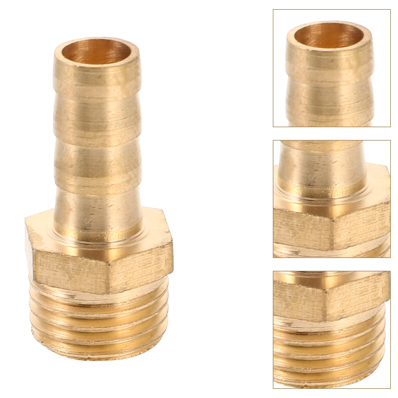 4 Pcs Brass Hose Barb Tee 1/4" X 1/4"x T-Connector 3-Way Air 5-Pack Fittings Joint Plumbing Pex Faucet Thread
4 Pcs Brass Hose Barb Tee 1/4" X 1/4"x T-Connector 3-Way Air 5-Pack Fittings Joint Plumbing Pex Faucet Thread