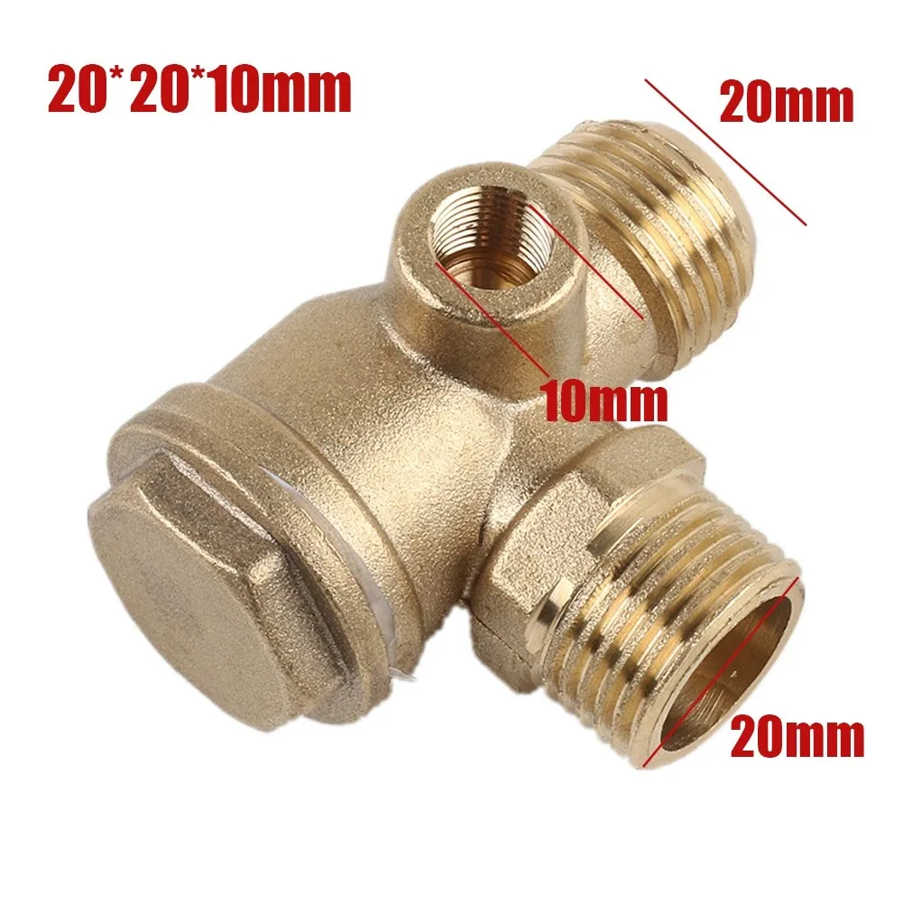 Air Compressor 3-Port Brass Male Threaded Check Valve Connector Tool Home Diy Air Tool Replacement Accessories
Air Compressor 3-Port Brass Male Threaded Check Valve Connector Tool Home Diy Air Tool Replacement Accessories