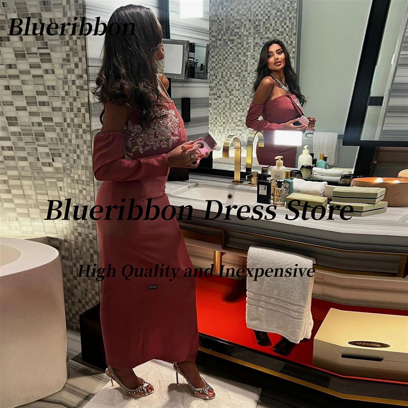 Blueribbon Bride Wear Special Occasion Dress Strapless Beaded Detachable Long Sleeves Prom Party Evening Gowns
Blueribbon Bride Wear Special Occasion Dress Strapless Beaded Detachable Long Sleeves Prom Party Evening Gowns