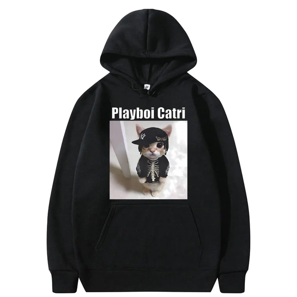 Rapper Playboi Carti Cat Graphic Print Hoodie Men Hip Hop Oversized Sweatshirt Male Casual Fashion Hoodies Funny Men's Clothing
Rapper Playboi Carti Cat Graphic Print Hoodie Men Hip Hop Oversized Sweatshirt Male Casual Fashion Hoodies Funny Men's Clothing