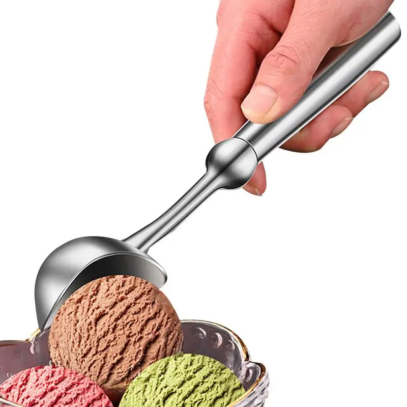 

Ice Cream Scoop Stainless Steel Icecream Scooper Ergonomic Ice Cream Scooper For Hard Ice Cream For Cookie Dough Gelato Spade