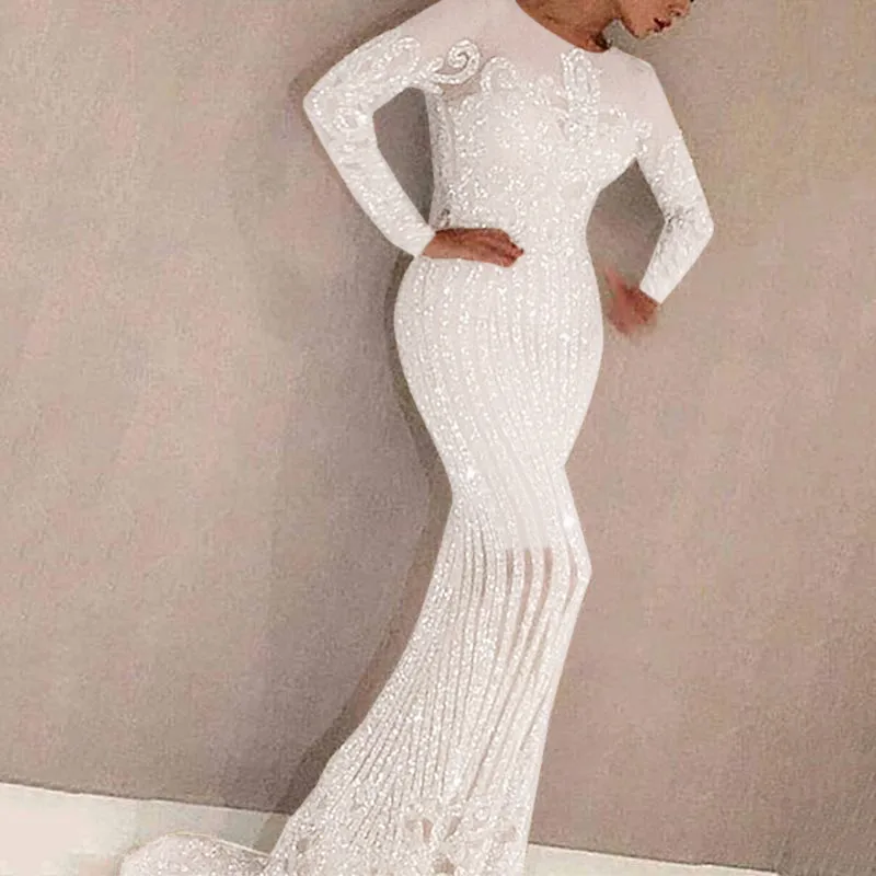 Women Dresses Long Sleeve O Neck Pullover Party Dress Solid High Street Vestidos Sexy Slim Fit Sheath Autumn Floor Length
Women Dresses Long Sleeve O Neck Pullover Party Dress Solid High Street Vestidos Sexy Slim Fit Sheath Autumn Floor Length