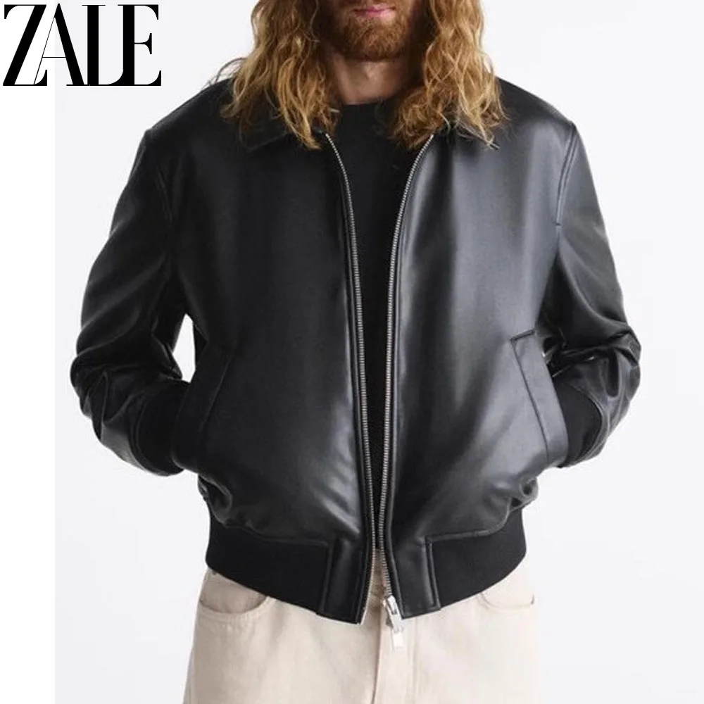 ZALE 2023 Autumn New Men's Jacket Vintage Imitation Leather Bomber Jacket Coat Motorcycle PU Leather Jacket Faux Leather Coat
ZALE 2023 Autumn New Men's Jacket Vintage Imitation Leather Bomber Jacket Coat Motorcycle PU Leather Jacket Faux Leather Coat