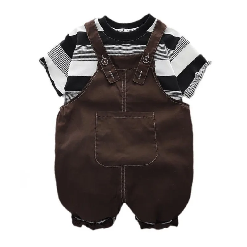 New Summer Baby Clothes Suit Children Boys Short Sleeved T-Shirt Overalls 2Pcs/Set Toddler Casual Costume Infant Kids Sportswear
New Summer Baby Clothes Suit Children Boys Short Sleeved T-Shirt Overalls 2Pcs/Set Toddler Casual Costume Infant Kids Sportswear