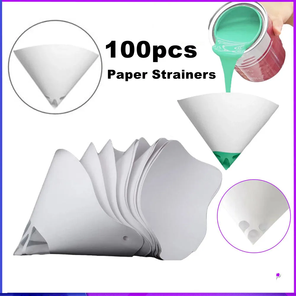 100pcs Paint Paper Funnel Disposable Precision Filter Micron Sieve Nylon Mesh Cone Funnel For Car Furniture Spray Paint Filter
100pcs Paint Paper Funnel Disposable Precision Filter Micron Sieve Nylon Mesh Cone Funnel For Car Furniture Spray Paint Filter