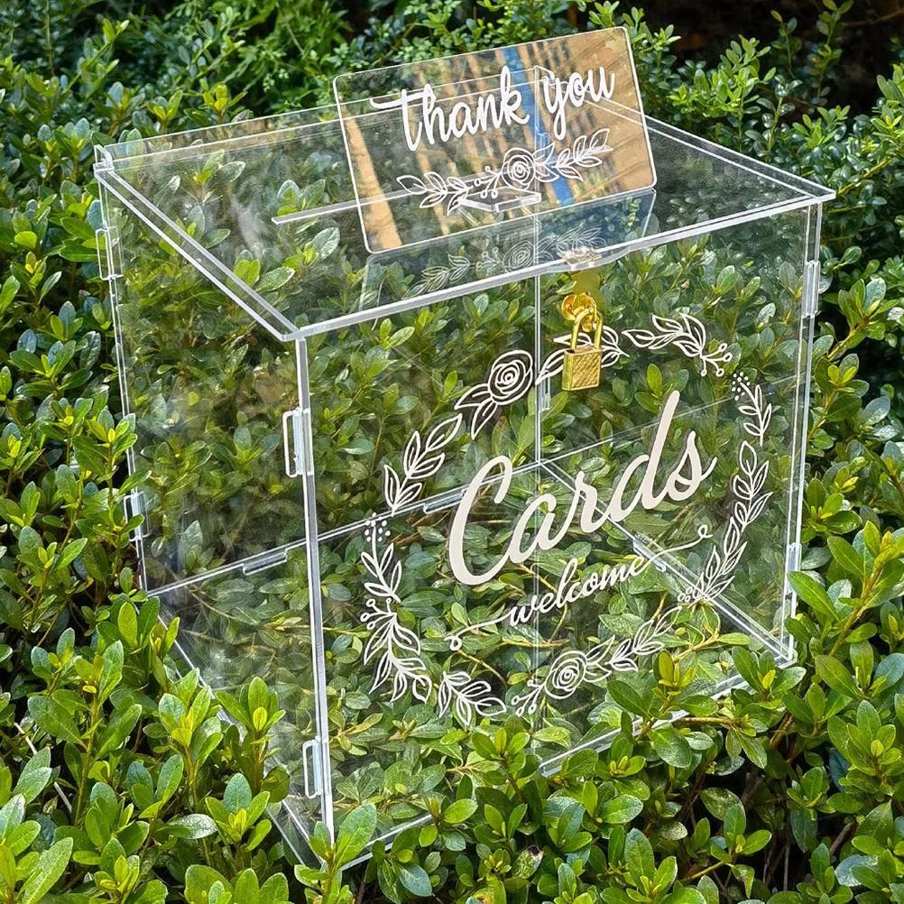Box Card Wedding Boxes Lock Suggestion Holder Money Gift Party Donation Letter Slot Complain Ballot Birthday Urn weddings
Box Card Wedding Boxes Lock Suggestion Holder Money Gift Party Donation Letter Slot Complain Ballot Birthday Urn weddings