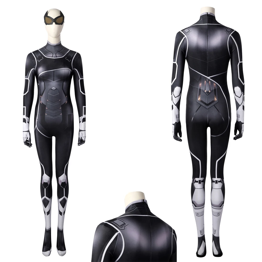 Movie Hero DLC Black Cat Felicia Hardy Cosplay Spider Jumpsuit Halloween Bodysuit Costume Party Zentai Suit Women Fancy Dress 
Movie Hero DLC Black Cat Felicia Hardy Cosplay Spider Jumpsuit Halloween Bodysuit Costume Party Zentai Suit Women Fancy Dress