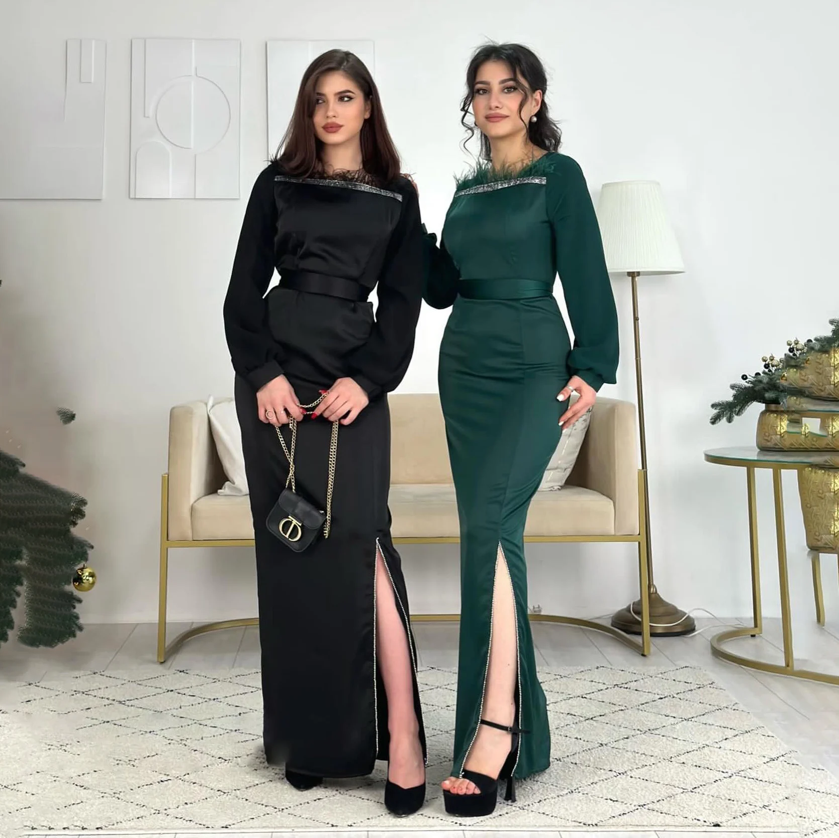 GIOIO Square Collar Korea Luxury Formal Wedding Dresses Green Long Sleeves 프롬드레스 Floor Length Elegant Bride Gowns Party Women
GIOIO Square Collar Korea Luxury Formal Wedding Dresses Green Long Sleeves 프롬드레스 Floor Length Elegant Bride Gowns Party Women