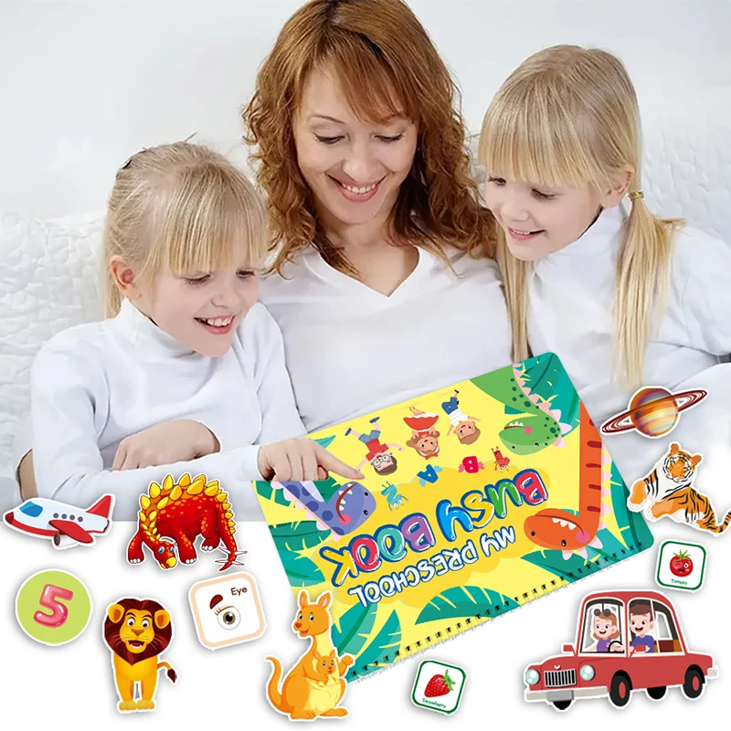Montessori Busy Book Baby Toys Early Educational Quiet Book Toys For Kids Cognitive Puzzle Sticker Paste Books Children's Toys
Montessori Busy Book Baby Toys Early Educational Quiet Book Toys For Kids Cognitive Puzzle Sticker Paste Books Children's Toys