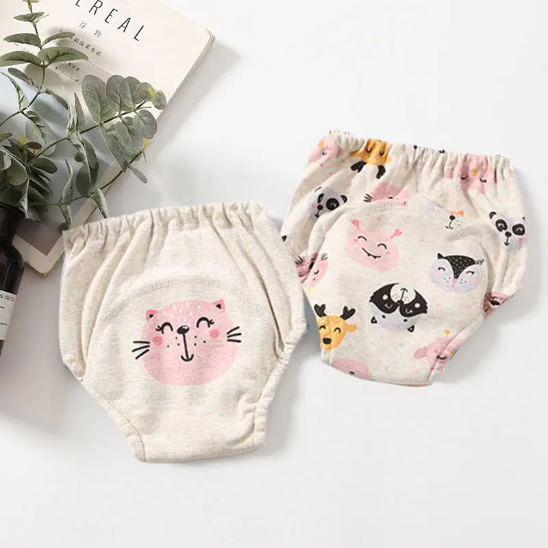 2 pcs Baby Cloth Diaper 4 layers Infant Learning Pants Toddler Potty Training Underwear Cotton Nappies
2 pcs Baby Cloth Diaper 4 layers Infant Learning Pants Toddler Potty Training Underwear Cotton Nappies