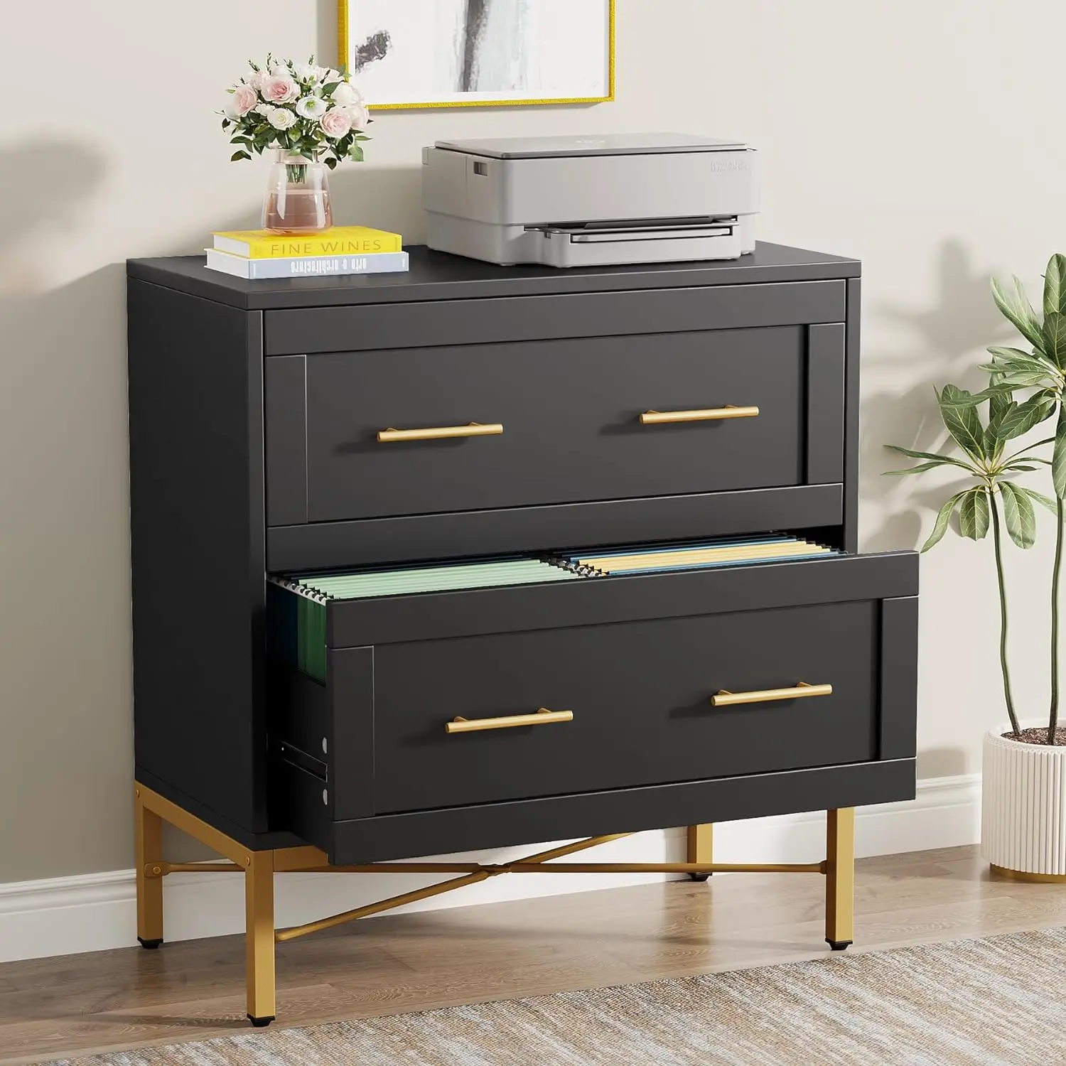 2 Drawer File Cabinet, Modern Lateral Filing Cabinet for Letter/Legal, Large File Storage Cabinets Printer Stand w/ Storage
2 Drawer File Cabinet, Modern Lateral Filing Cabinet for Letter/Legal, Large File Storage Cabinets Printer Stand w/ Storage
