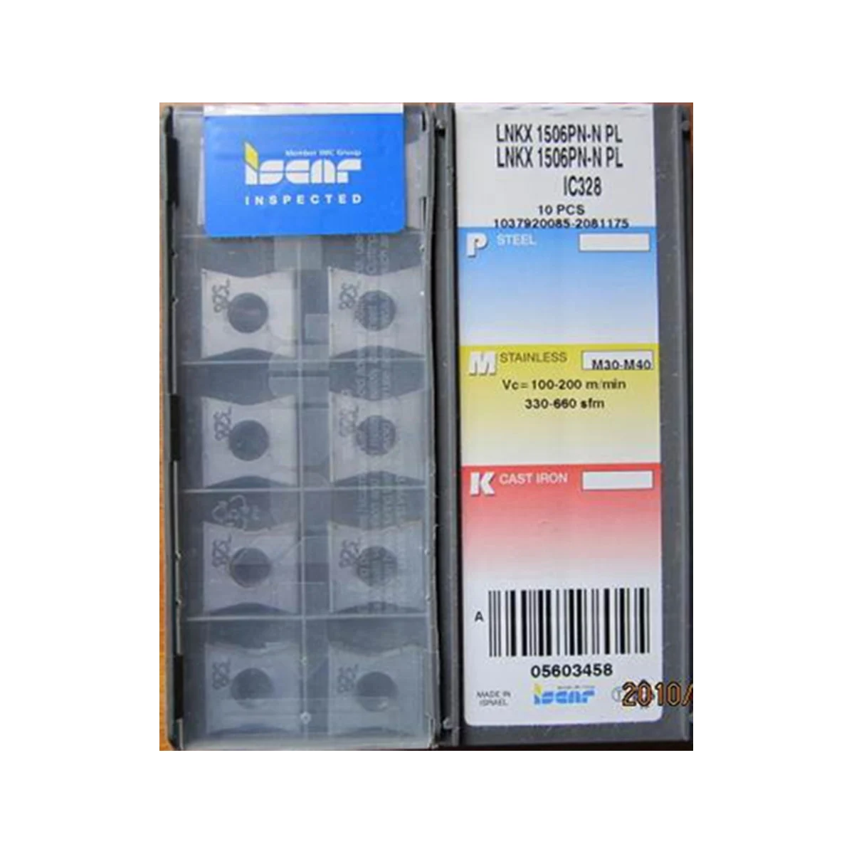100% оригинальный инструмент ISCAR LNKX LNKX15 LNKX1506PNTN IC810 с положительными кнопками, вставки, карбидные фрезы и токарные фрезы
100% оригинальный инструмент ISCAR LNKX LNKX15 LNKX1506PNTN IC810 с положительными кнопками, вставки, карбидные фрезы и токарные фрезы