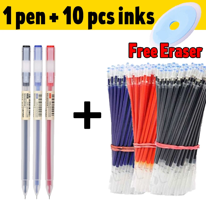 11pcs Deli Gel Pen Kawaii Gel School Pens Waterproof Gel Ink Ballpoint Pen Stationery Writing Supplies Office Black Blue Red
11pcs Deli Gel Pen Kawaii Gel School Pens Waterproof Gel Ink Ballpoint Pen Stationery Writing Supplies Office Black Blue Red