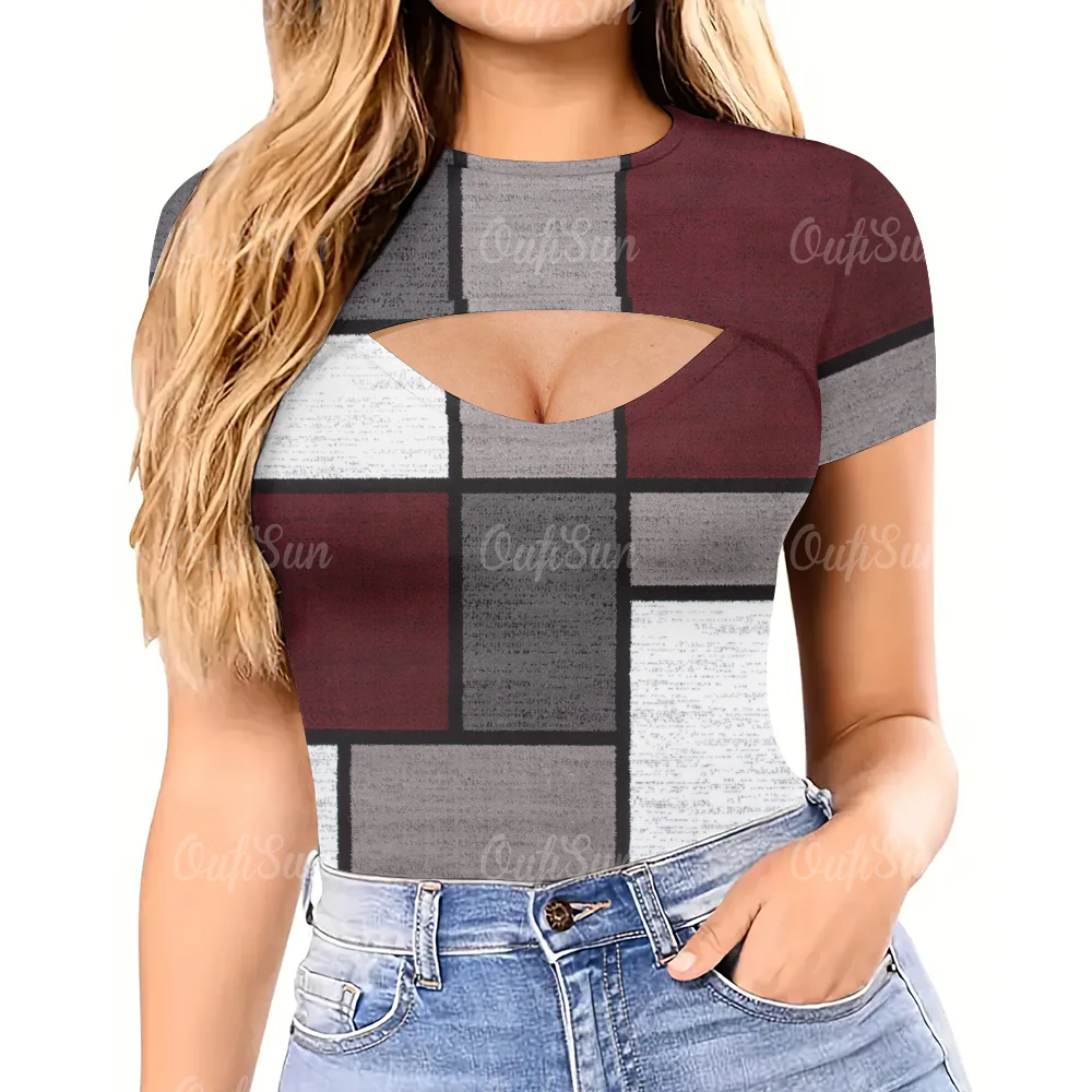 Женская футболка с коротким рукавом в клетку с U-образным вырезом и принтом, пуловер для девочек, топ, сексуальная женская одежда, лето Y2K 2024
Женская футболка с коротким рукавом в клетку с U-образным вырезом и принтом, пуловер для девочек, топ, сексуальная женская одежда, лето Y2K 2024