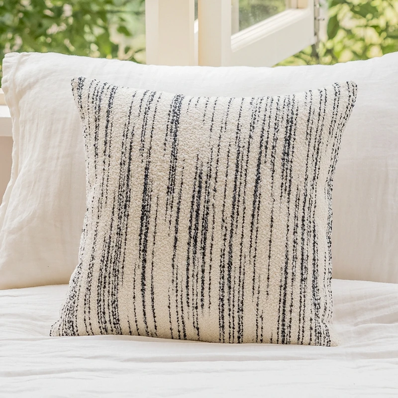 Modern Simple Style Short Plush Cushion Cover 45x45CM Black Striped Woven Decorative Pillows Home Office Sofa Chair Pillowcase
Modern Simple Style Short Plush Cushion Cover 45x45CM Black Striped Woven Decorative Pillows Home Office Sofa Chair Pillowcase