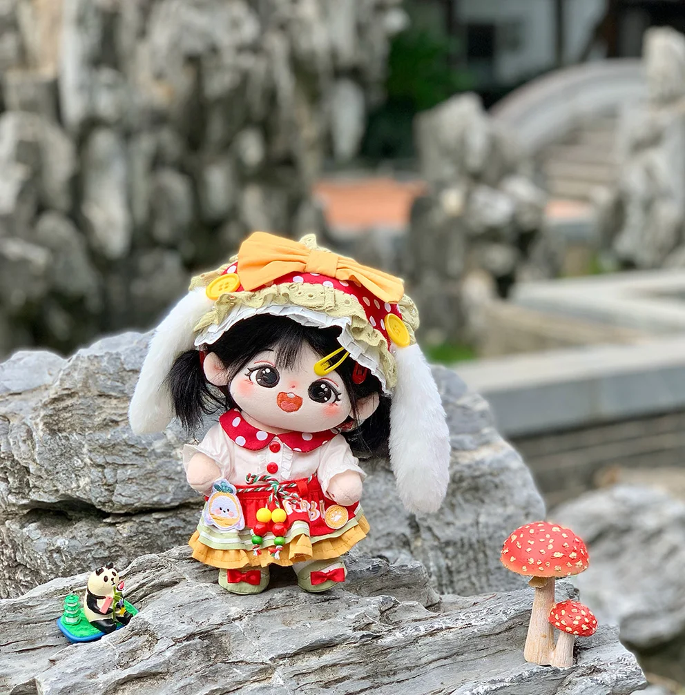Cute Bunny Girl Sweet Lolita Tops Skirt Hairband Clothes 20cm Plush Doll Dress Up Costume Suit Cosplay Birthday Gift
Cute Bunny Girl Sweet Lolita Tops Skirt Hairband Clothes 20cm Plush Doll Dress Up Costume Suit Cosplay Birthday Gift