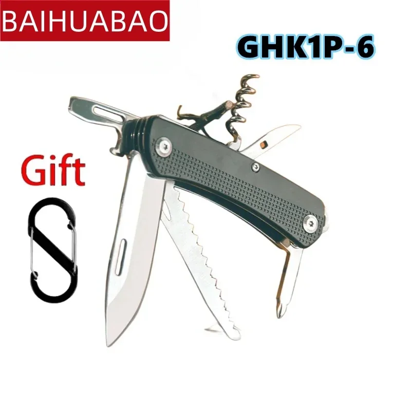 BAIHUABAO Stainless Steel Outdoor EDC Folding Pocket Multipurpose Knife Scissors Tactical Survival Portable Camping Multi Tool
BAIHUABAO Stainless Steel Outdoor EDC Folding Pocket Multipurpose Knife Scissors Tactical Survival Portable Camping Multi Tool