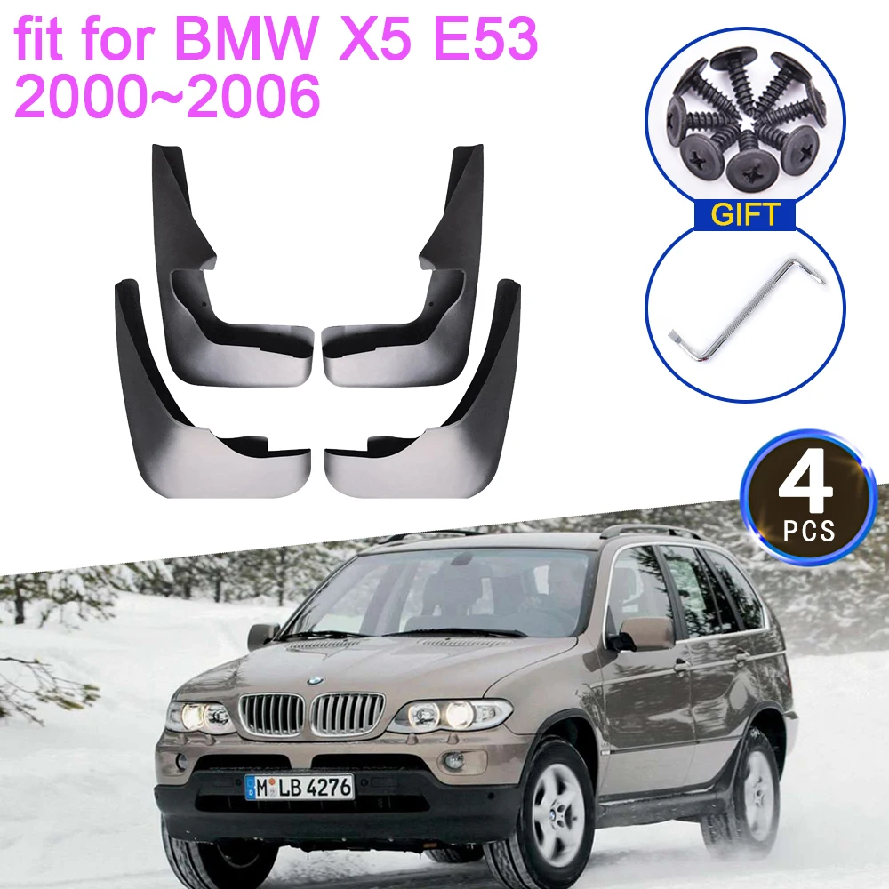 For BMW X5 E53 2000 2001 2002 2003 2004 2005 2006 Mud Upgrade Anti-splash Mudguards Front Rear Wheels Fender Mudflap Accessories
For BMW X5 E53 2000 2001 2002 2003 2004 2005 2006 Mud Upgrade Anti-splash Mudguards Front Rear Wheels Fender Mudflap Accessories