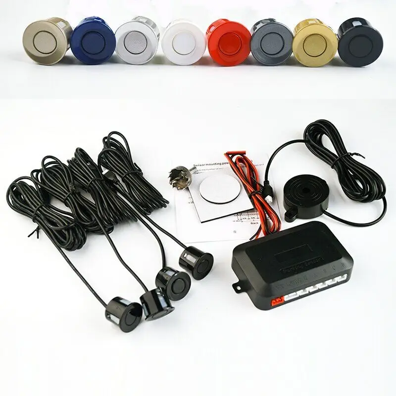 

Buzzer Car Reversing Radar Sound Alarm Indicator Probe System Parking Sensor Kit