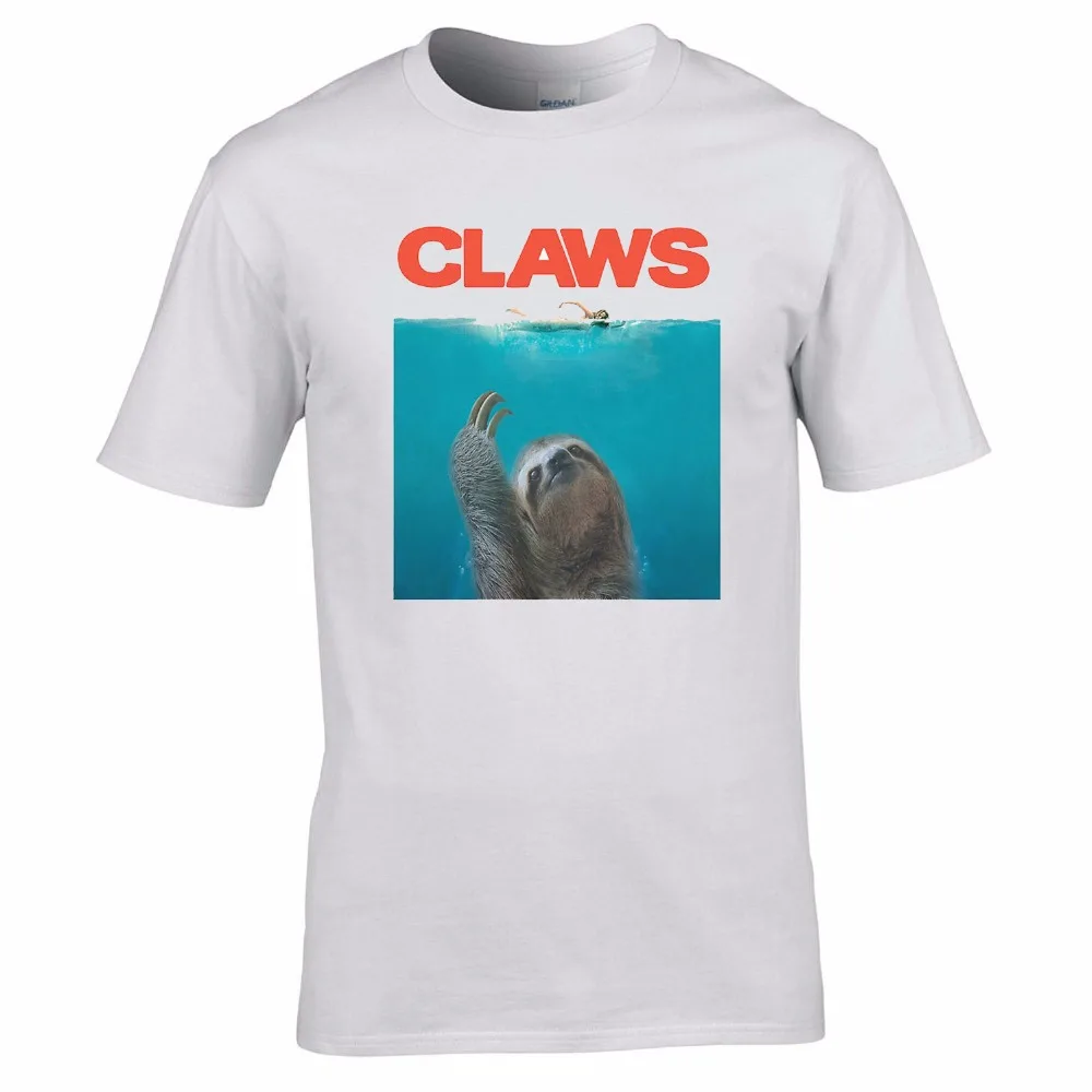 New Summer Style Casual Cotton T Shirt Sloth Baseball T Shirt Claws Jaws Parody Pun Funny Slogan Joke Tee Shirt Design Classic
New Summer Style Casual Cotton T Shirt Sloth Baseball T Shirt Claws Jaws Parody Pun Funny Slogan Joke Tee Shirt Design Classic