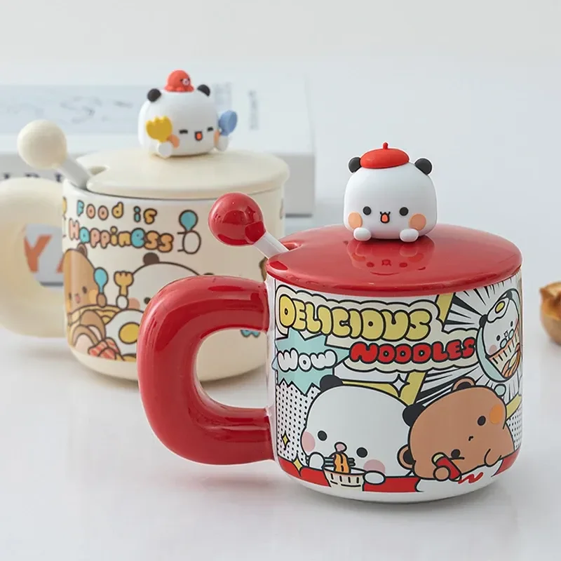 

2024 New Limited Edition Cute Lesser Panda Yier Bubu Breakfast Cup Oat Cup Creative Ceramic Cup Mark Cup Birthday Gift
