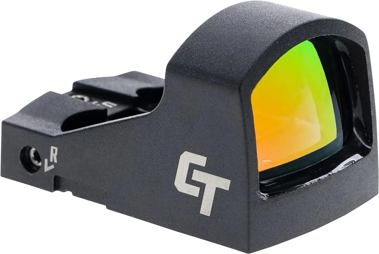 

Crimson Trace CTS-1550 Ultra Compact Open Reflex Pistol Sight with LED 3.0 MOA Red Dot and Integrated Co-Witness for Handguns