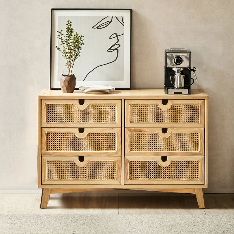 Nordic Solid Wood Rattan Chest of Drawers Simple Modern Living Room Drawer Locker B & B Bedroom Storage Cabinet Entrance Cabinet
Nordic Solid Wood Rattan Chest of Drawers Simple Modern Living Room Drawer Locker B & B Bedroom Storage Cabinet Entrance Cabinet