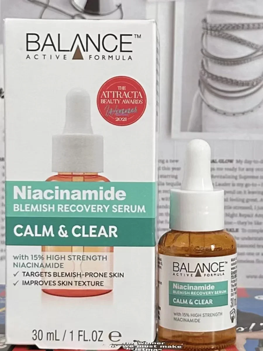 UK BALANCE 15% Niacinamide Serums 30ml Whiten Facial Skincare Soothing Antioxidant Oil Control Pore Shrinkage Reduce Acne Marks
UK BALANCE 15% Niacinamide Serums 30ml Whiten Facial Skincare Soothing Antioxidant Oil Control Pore Shrinkage Reduce Acne Marks