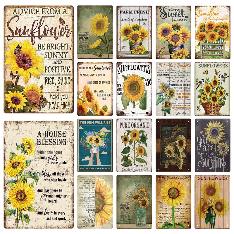 8x12inch Metal Tin Sign Sunflower Lovers Wall Art Decor Inspiring Quote Letter for Living Room Bathroom Kitchen Bedroom Decor
8x12inch Metal Tin Sign Sunflower Lovers Wall Art Decor Inspiring Quote Letter for Living Room Bathroom Kitchen Bedroom Decor
