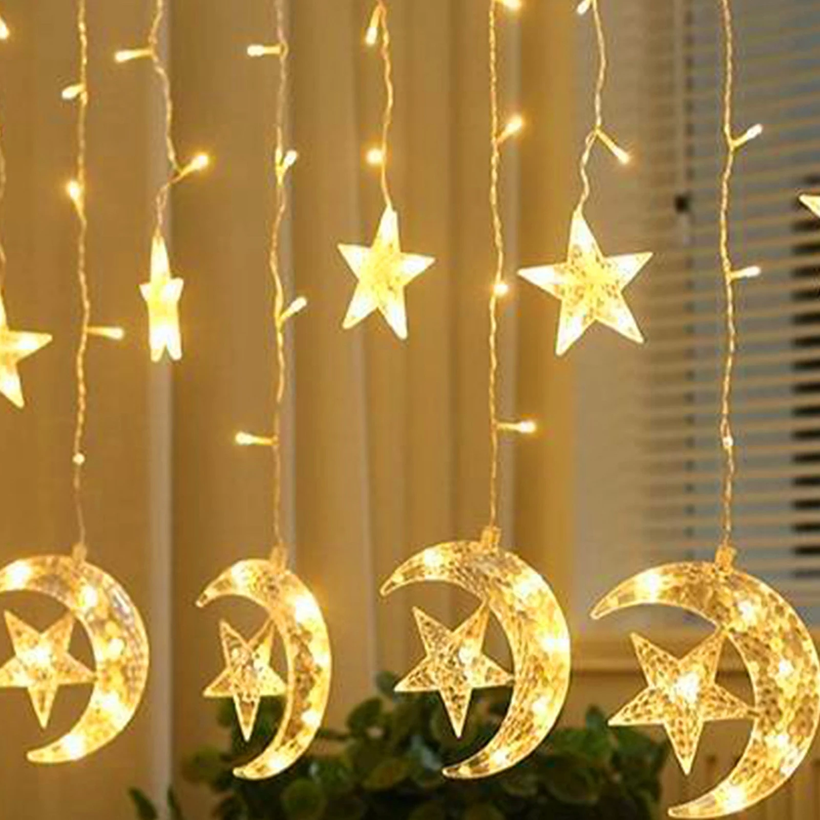 Star Moon String Lights 126LED Decorative Garland Light Battery Powered For Ramadan Festival Wedding Party Decor
Star Moon String Lights 126LED Decorative Garland Light Battery Powered For Ramadan Festival Wedding Party Decor