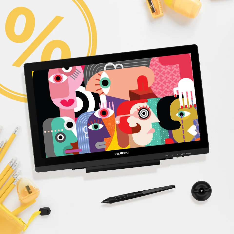 Kamvas 20 Huion Graphics Tablets AG Glass Screen 19.5 Inch Drawing Tablet Display 120% sRGB Tilt Function Battery-Free Stylus
Kamvas 20 Huion Graphics Tablets AG Glass Screen 19.5 Inch Drawing Tablet Display 120% sRGB Tilt Function Battery-Free Stylus