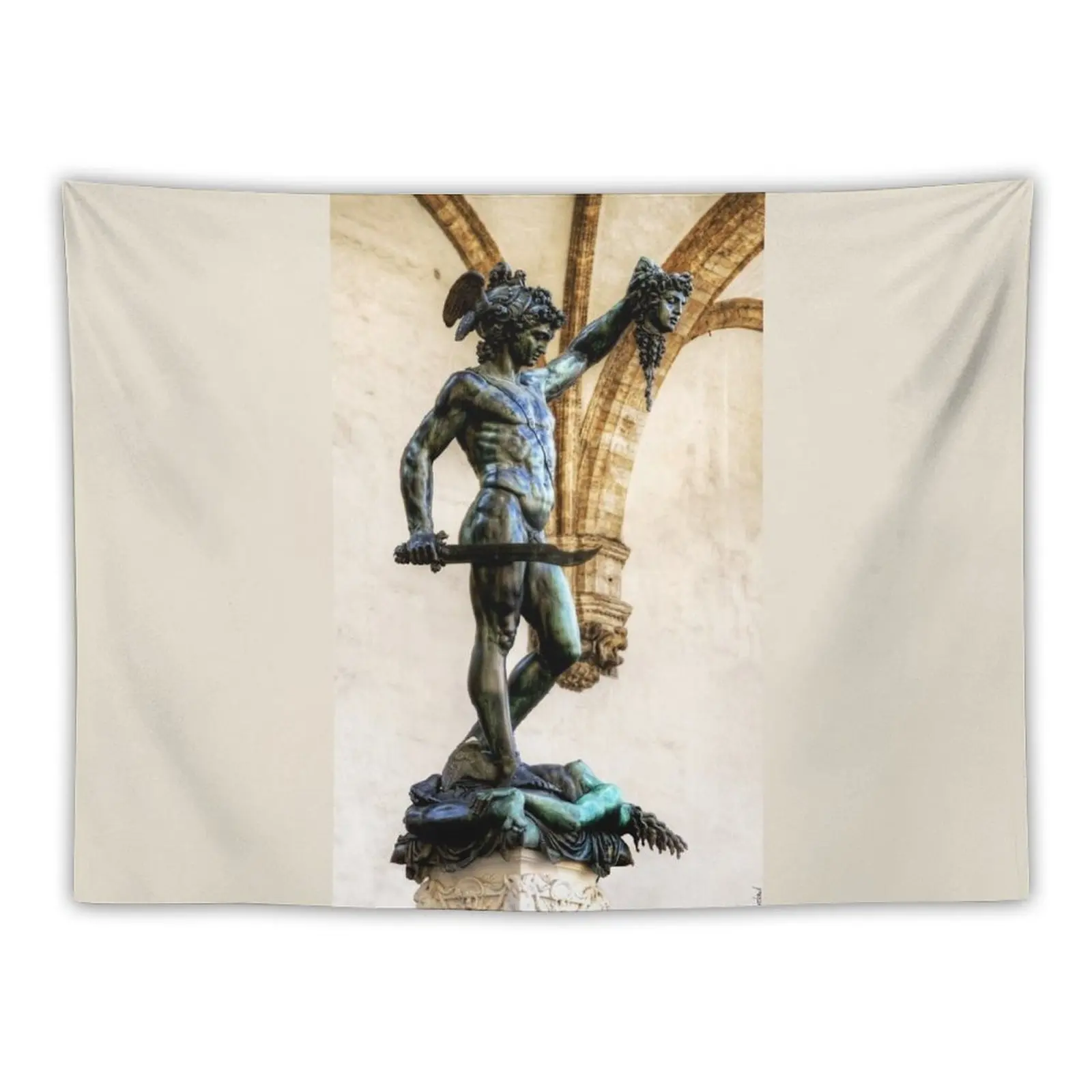 

Florence - Perseus and Medusa Vintage Tapestry Room Ornaments Room Aesthetic Decor Room Decor Korean Style