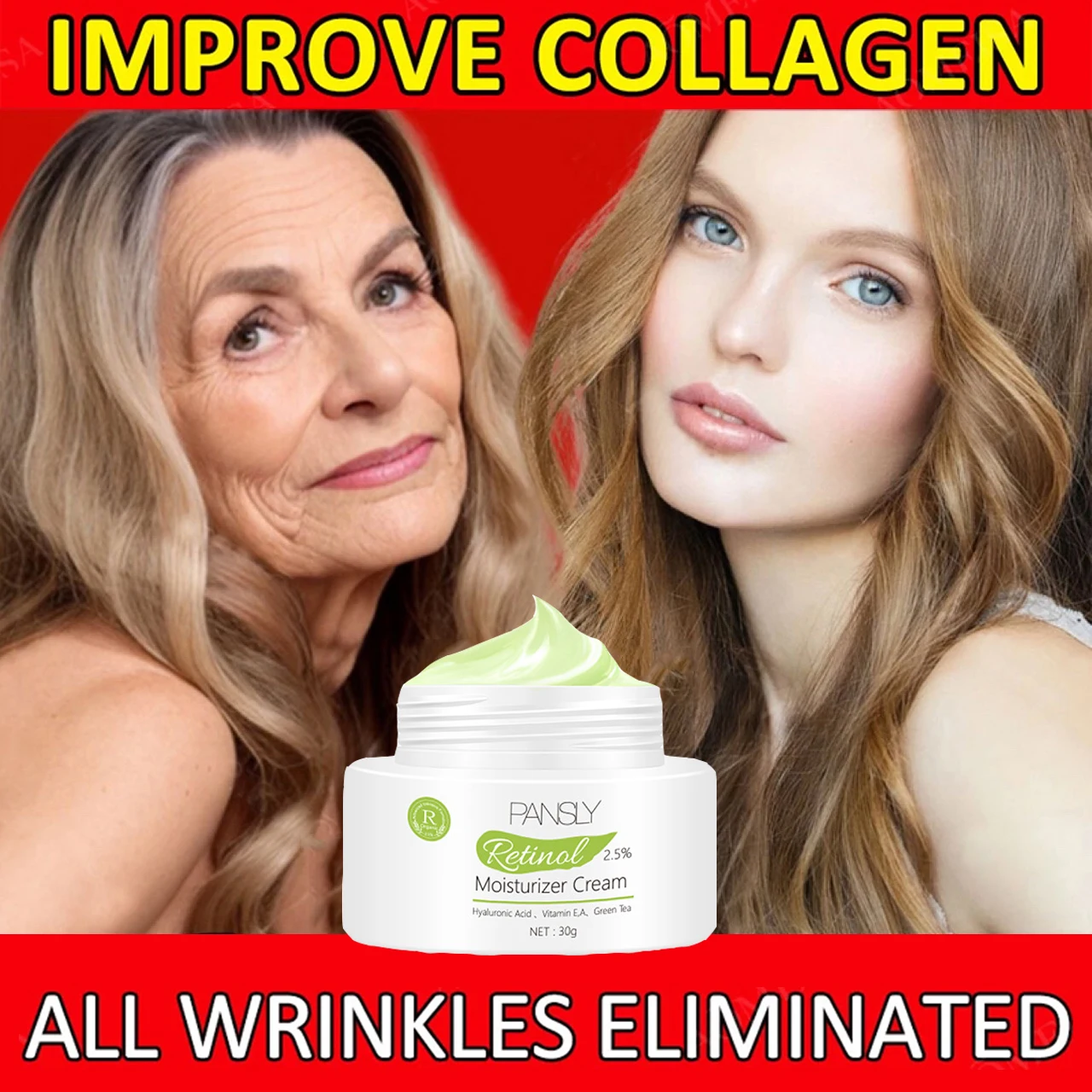 Retinol Wrinkle Remover Face Cream Anti-Aging Lifting Firming Fade Fine Lines Whitening Moisturizing Brighten Facial Skin Care
Retinol Wrinkle Remover Face Cream Anti-Aging Lifting Firming Fade Fine Lines Whitening Moisturizing Brighten Facial Skin Care