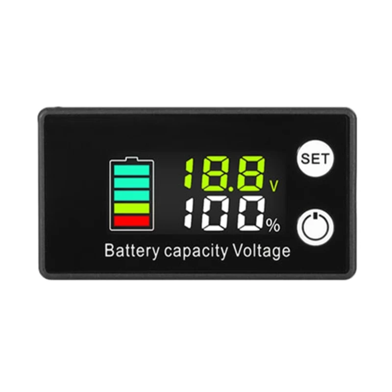 

Индикатор уровня заряда батареи DC7V-68V тестер емкости литиевого свинцово-кислотного аккумулятора