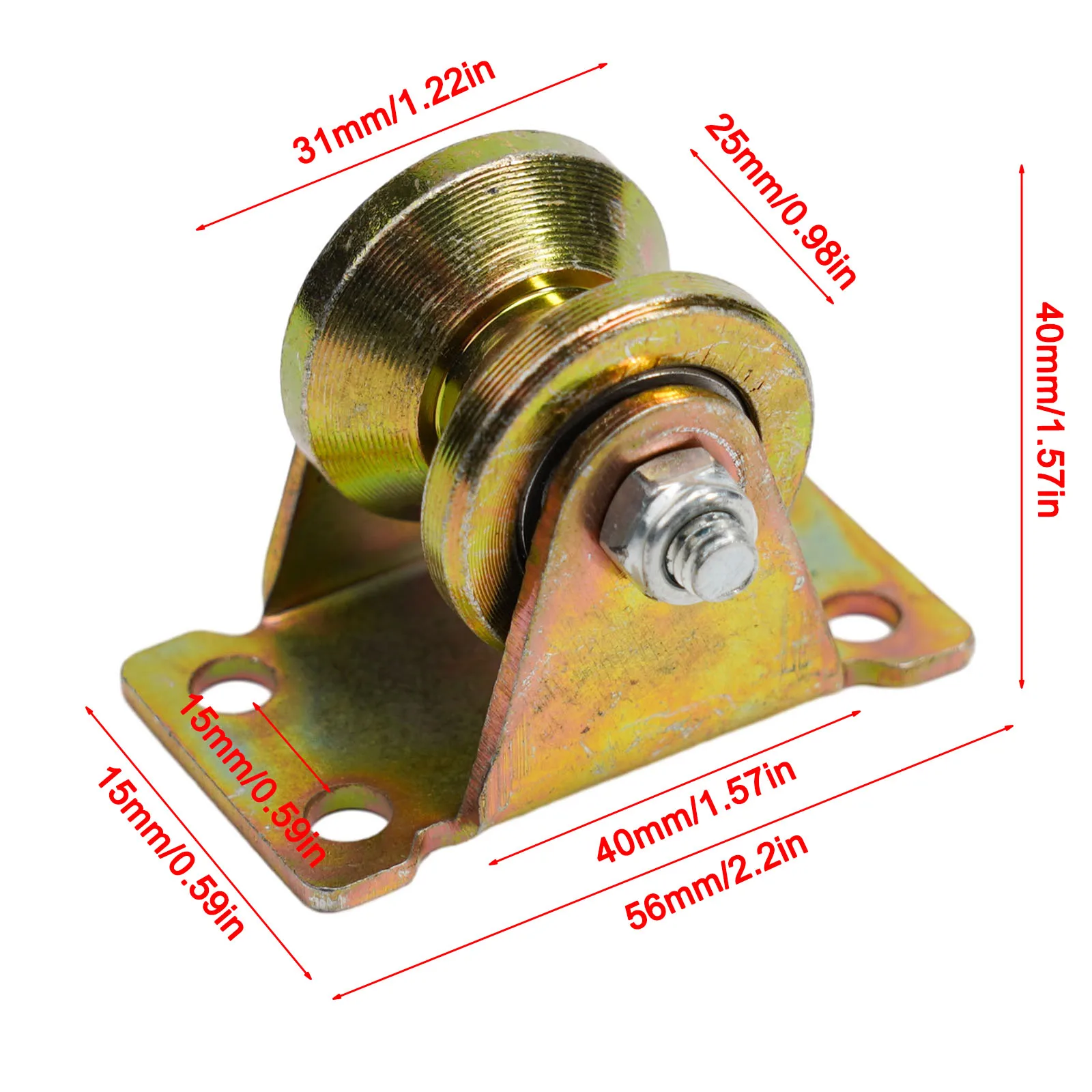 Sliding Wheel Caster For Home/office/Hotel Gate Caster 1.2 Inch Golden Steel V-shaped For Sliding Gate Durable
Sliding Wheel Caster For Home/office/Hotel Gate Caster 1.2 Inch Golden Steel V-shaped For Sliding Gate Durable