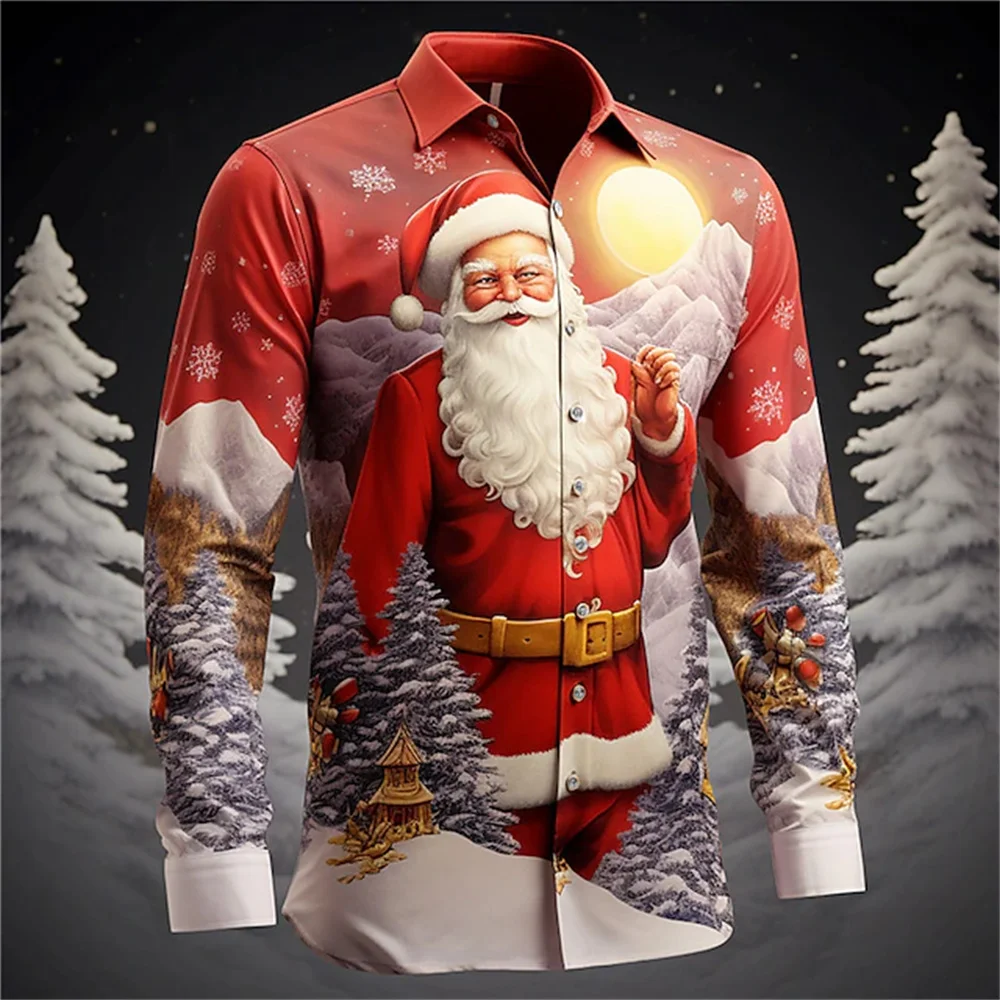 Santa Claus Holiday Shirt 3D Printing Hot Selling Christmas Long Sleeve Party Men's Shirt Outdoor Casual Fashion Men's Clothing
Santa Claus Holiday Shirt 3D Printing Hot Selling Christmas Long Sleeve Party Men's Shirt Outdoor Casual Fashion Men's Clothing