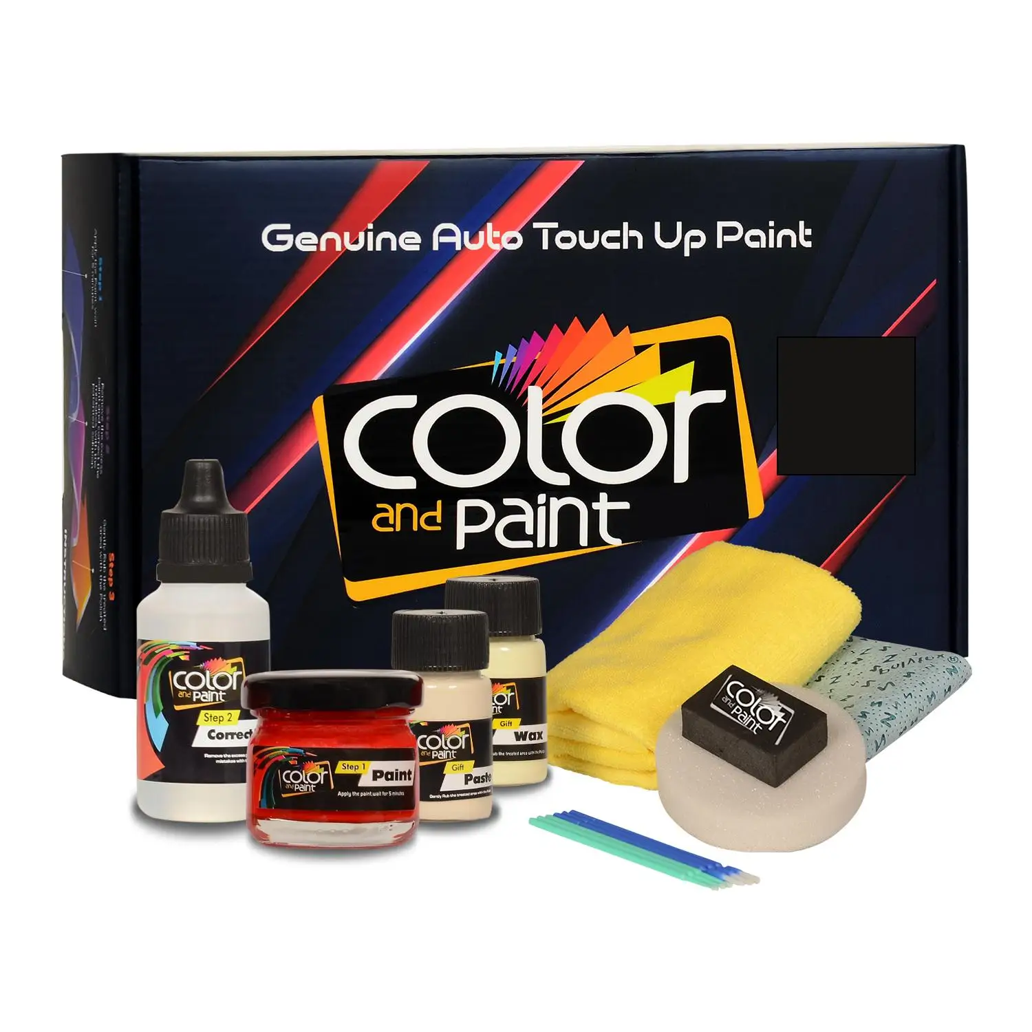 

Color and Paint compatible with Volkswagen Automotive Touch Up Paint - TARAMIT BLACK MET - LJ9Z - Basic Care