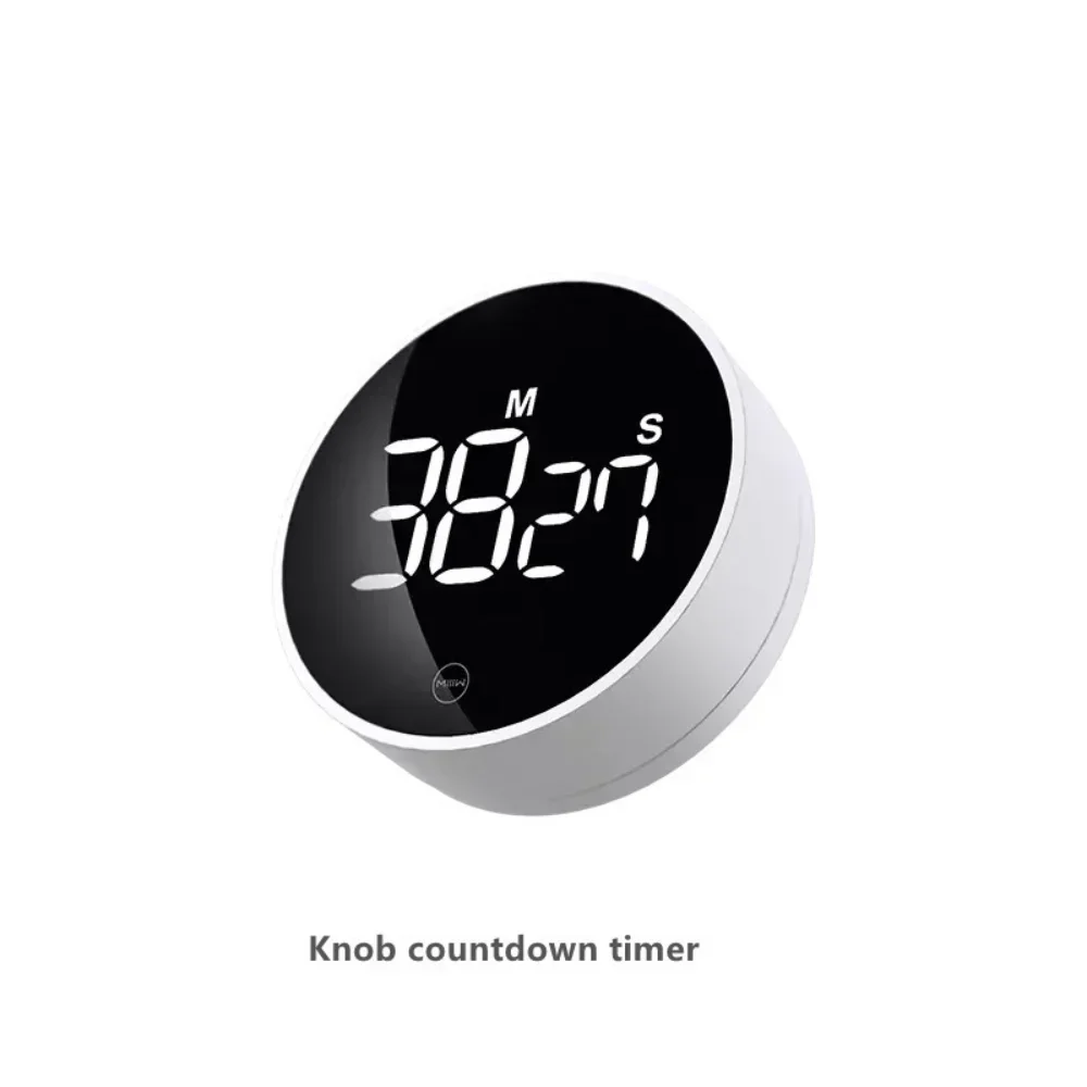 

Digital Kitchen Timer Magnetic Countdown Timer with 3 Volume Levels 2 Non-Slip Pads Egg with Large LED Screen time-meter