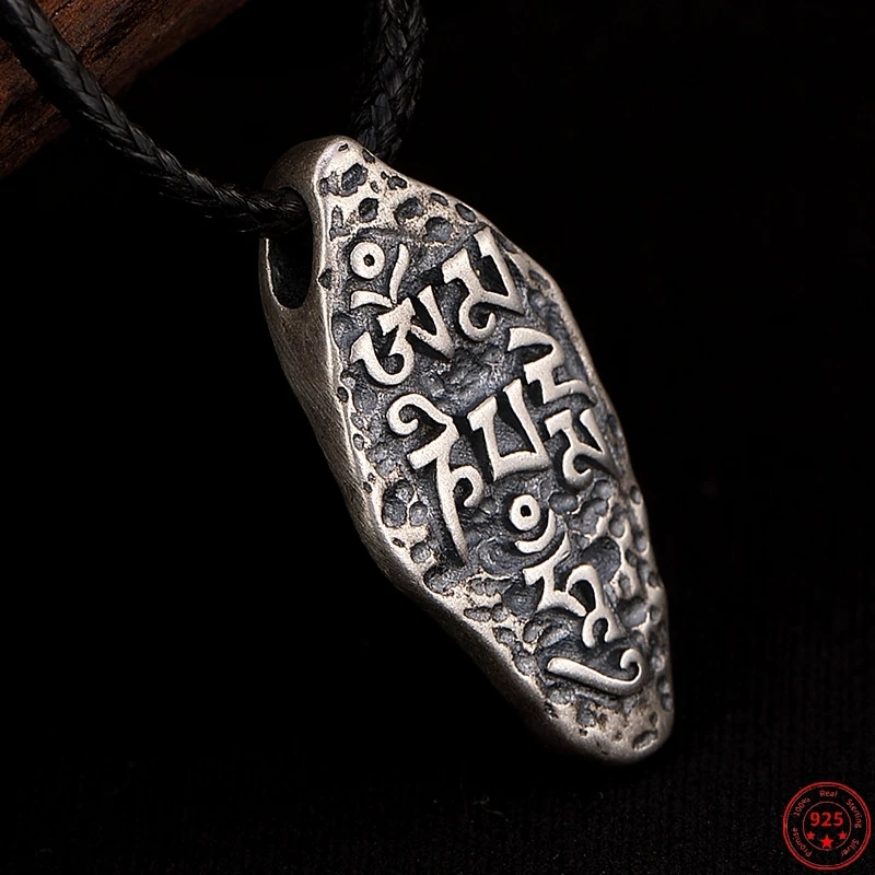 S925 Sterling Silver Pendants for Women Men New Fashion Six Syllable Mantra Vajra Pestle Meteorite Amulet Jewelry Free Shipping
S925 Sterling Silver Pendants for Women Men New Fashion Six Syllable Mantra Vajra Pestle Meteorite Amulet Jewelry Free Shipping