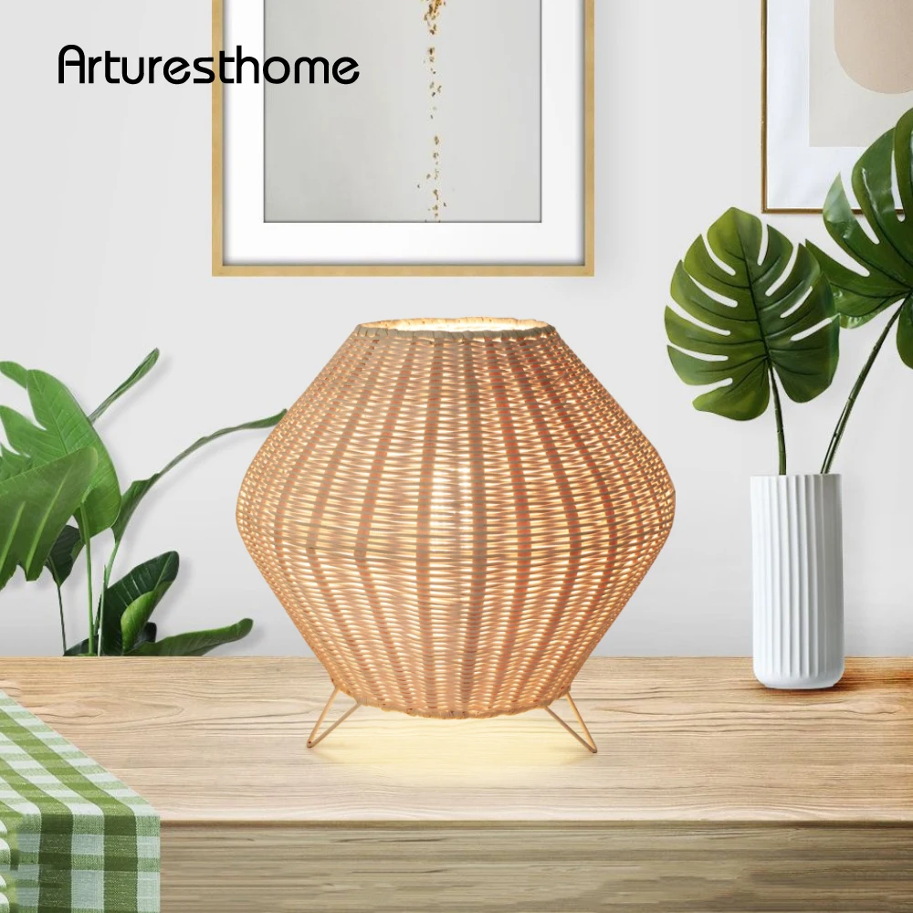 ARTURESTHOME ручная вязка, имитация ткани, декоративные винтажные настольные лампы, бамбуковые светильники для спальни, гостиной, кафе
ARTURESTHOME ручная вязка, имитация ткани, декоративные винтажные настольные лампы, бамбуковые светильники для спальни, гостиной, кафе