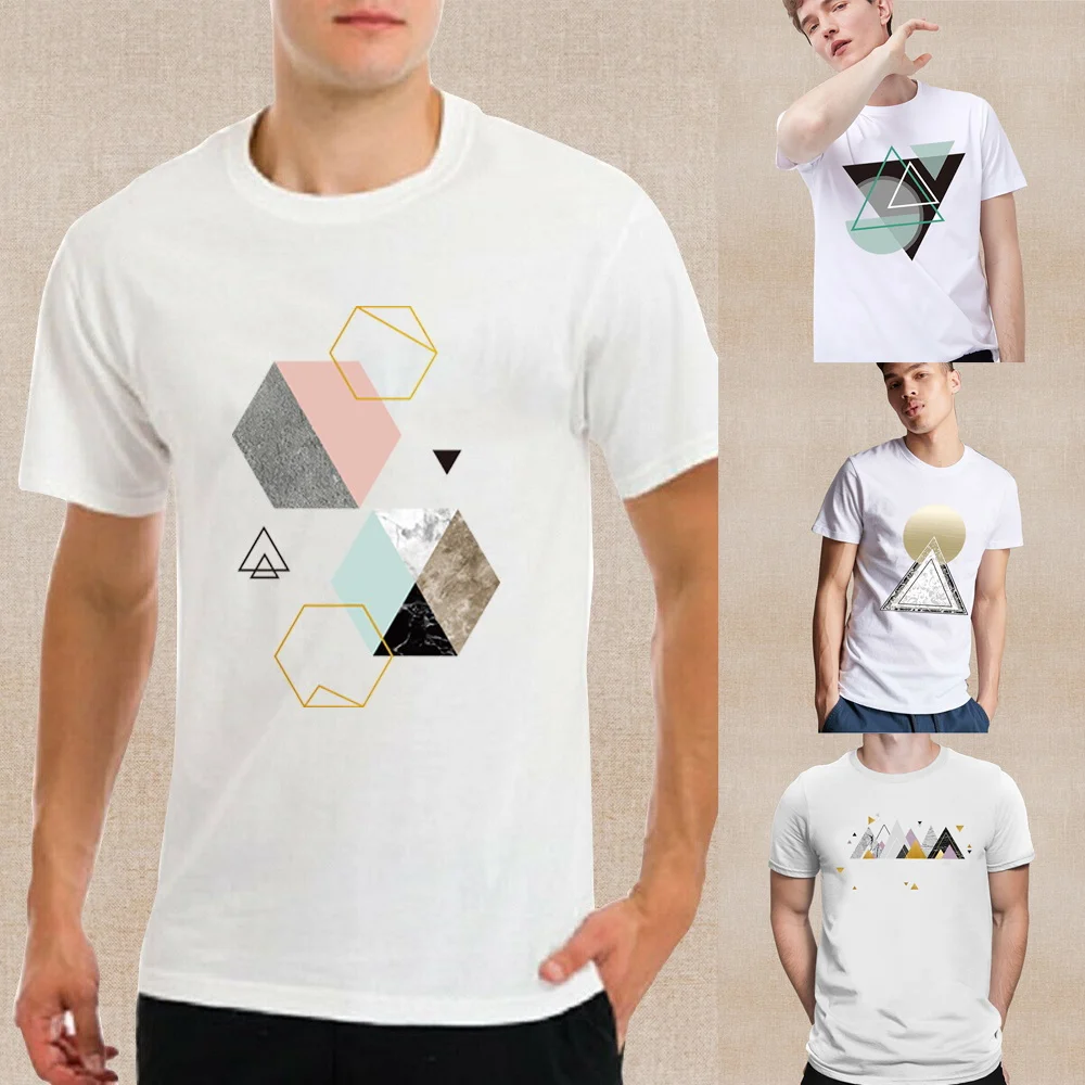 2023 Trend New Shape Print Short Sleeve T-shirt Commuter Top Summer Round Neck and Comfortable Pullover Casual All-match T-shirt
2023 Trend New Shape Print Short Sleeve T-shirt Commuter Top Summer Round Neck and Comfortable Pullover Casual All-match T-shirt
