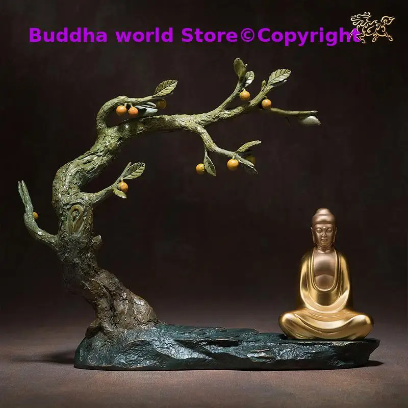 high grade Buddhist gilding Sakyamuni Amitabha Buddha Bodhi tree statue family Protect Spiritual Art Talisman COPPER Sculpture
high grade Buddhist gilding Sakyamuni Amitabha Buddha Bodhi tree statue family Protect Spiritual Art Talisman COPPER Sculpture