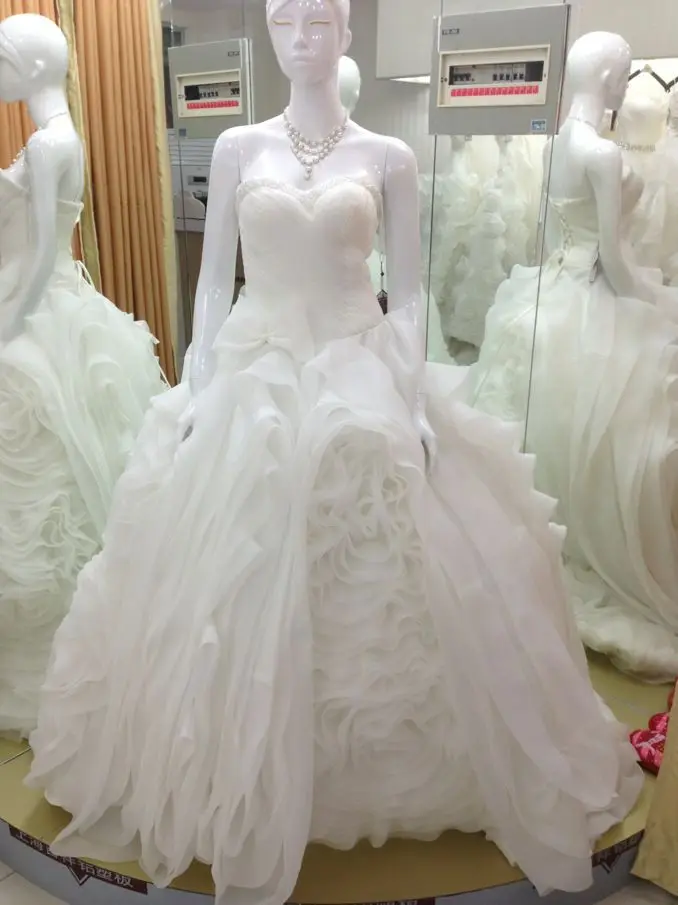 

casamento bride bridal gown bandage dress vestido de noiva renda 2016 new fashionable sweetheart wedding Dress free shipping