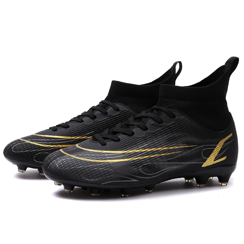 

Men‘s Soccer Shoes 2023 Child TF/FG Football Boots Cleats Grass Training Sneakers High Top Non-Slip Soft Outdoor Sport Footwear