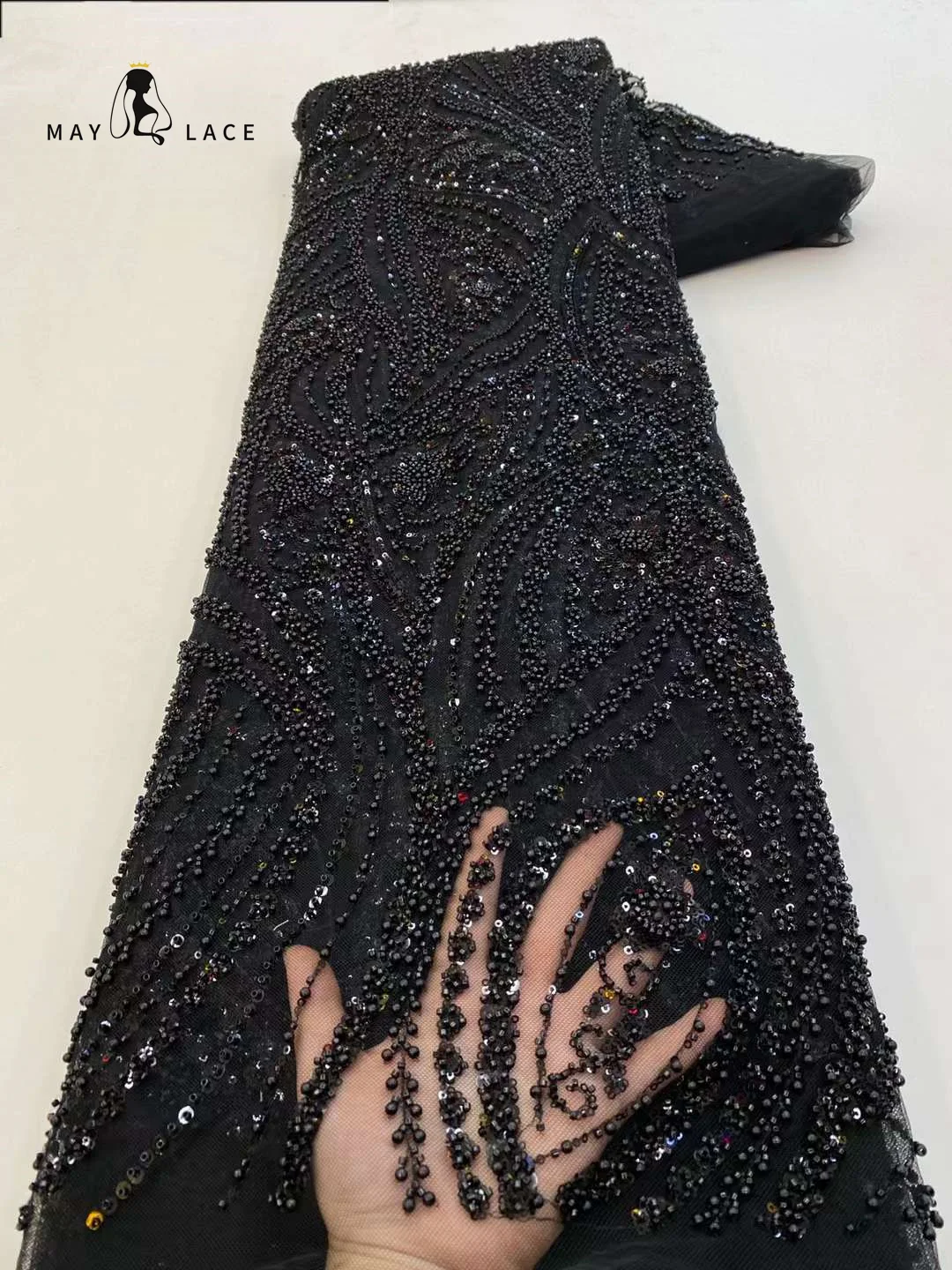 May Lace African Sequins Lace Fabric 2023 High Quality Handmade Beaded Nigerian French Tulle Lace Material For Wedding Dress Sew
May Lace African Sequins Lace Fabric 2023 High Quality Handmade Beaded Nigerian French Tulle Lace Material For Wedding Dress Sew