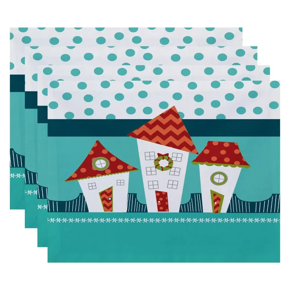 Dining Table Mats Coastal Houses Geometric Print Placemats Set of 4 Free Shipping Linen Home Textile Garden
Dining Table Mats Coastal Houses Geometric Print Placemats Set of 4 Free Shipping Linen Home Textile Garden