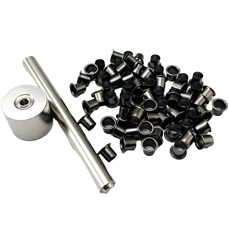 

100Pcs K-Sheath Eyelet Rivets Installation Fix Tools Spare Parts 7.5MM Kydex Sheath Scabbards Eyelets Buckle Nail Pin