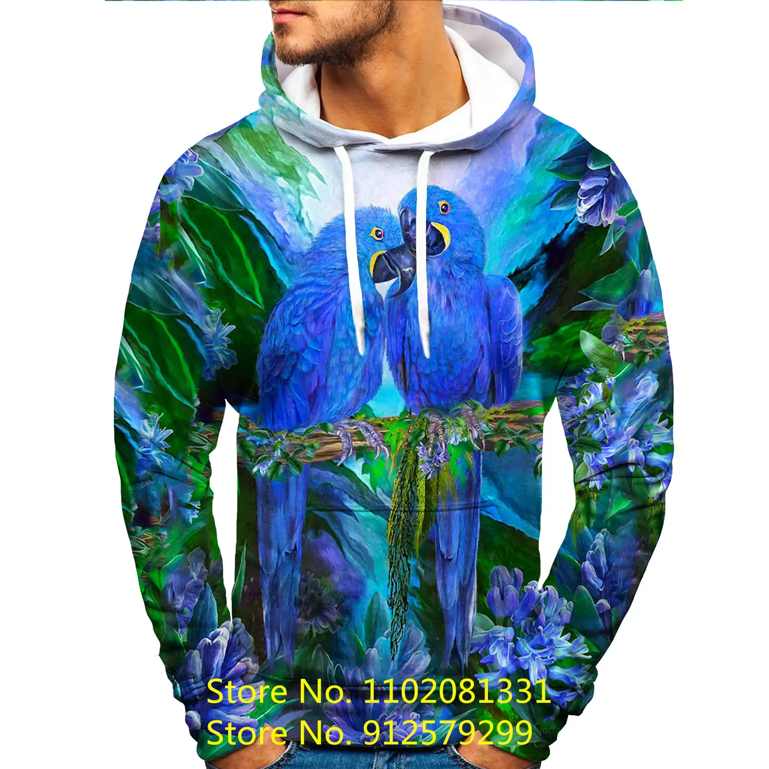 Fashion Birds Parrot Printed Hoodies Men Women Casual Animal 3D Sweatshirt Streetwear Long Sleeve Sport Pullover
Fashion Birds Parrot Printed Hoodies Men Women Casual Animal 3D Sweatshirt Streetwear Long Sleeve Sport Pullover
