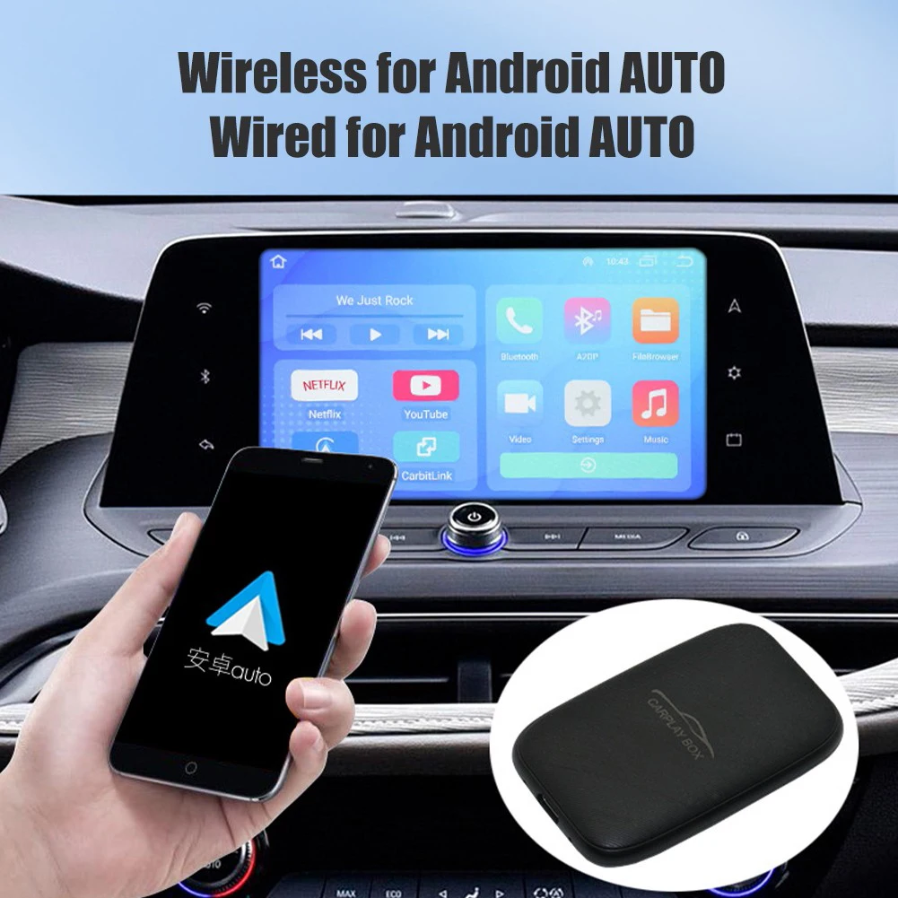 Video Playback Wireless Carplays to Androids Auto Lightweight Adapter Dongle for Auto Car Truck
Video Playback Wireless Carplays to Androids Auto Lightweight Adapter Dongle for Auto Car Truck